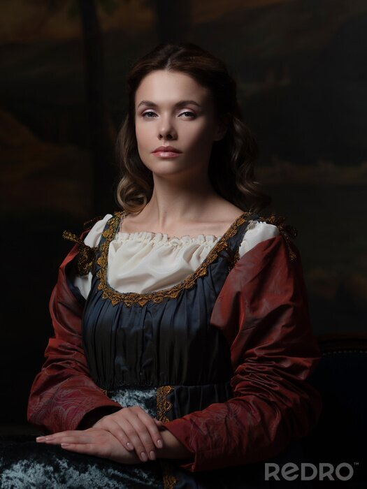 Bild Porträt einer Dame in Renaissance-Kleidung