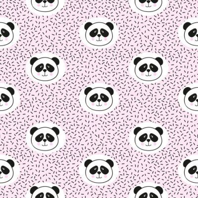 Porträt eines Pandas in Rosa