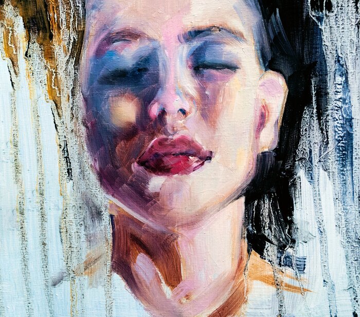 Bild Porträt gemalt eines Mädchens