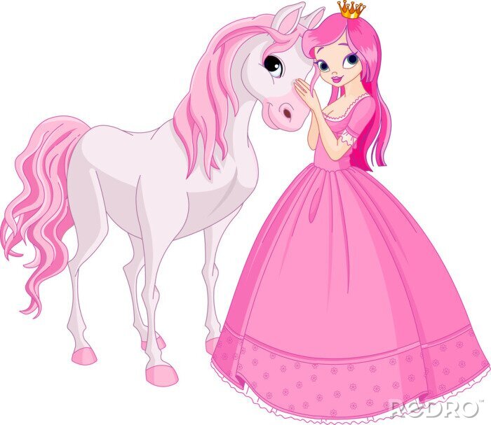 Bild Prinzessin mit Pferd