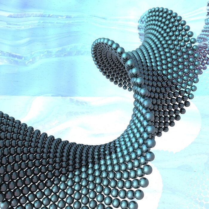 Bild Räumliche futuristische Spirale