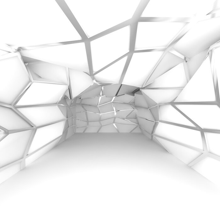 Bild Räumliche gerissene Wände