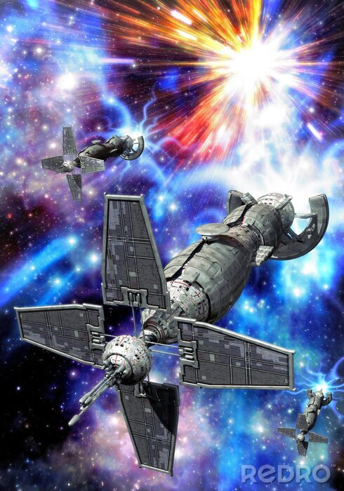 Bild Raumschiff am Himmel