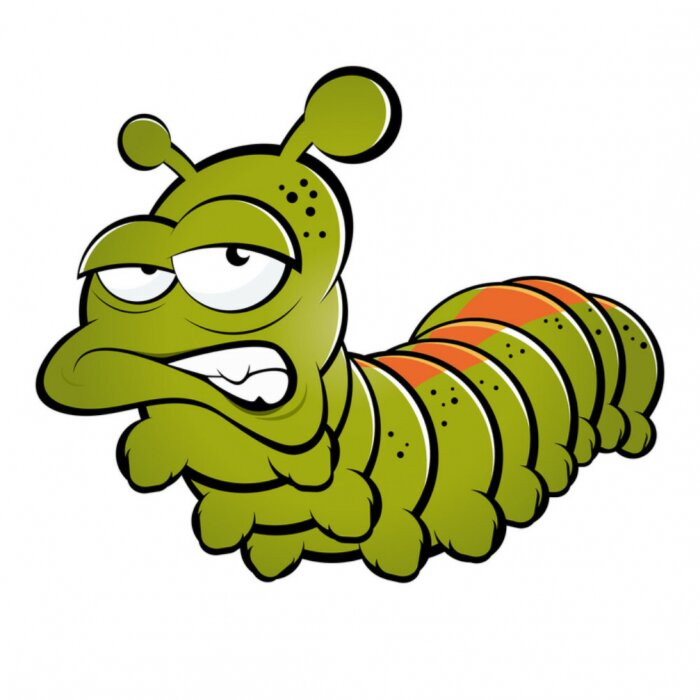 Bild raupe cartoon lustig maskottchen tier