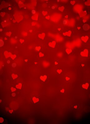 Bild Red Hearts Abstract Background - Valentines Day