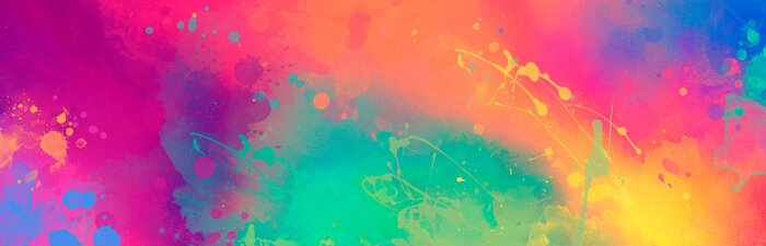 Bild Regenbogen Farbflecken