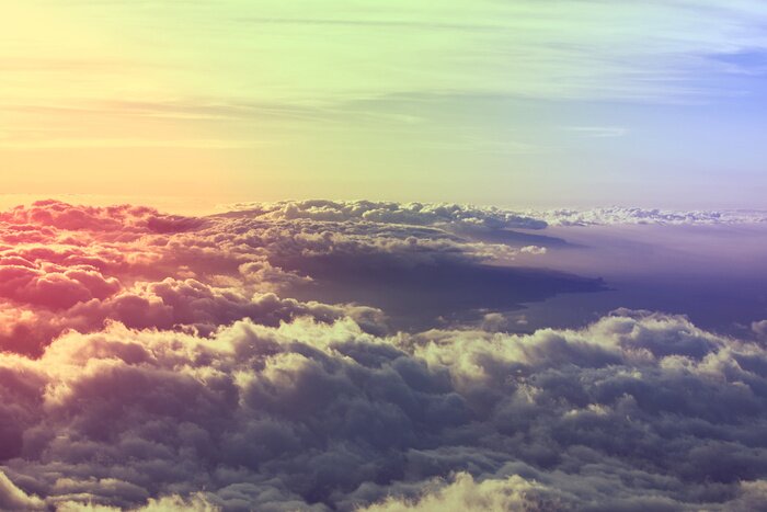 Bild Regenbogen-Wolken