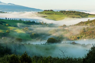 Bild Regnerischer Morgen in der Toskana