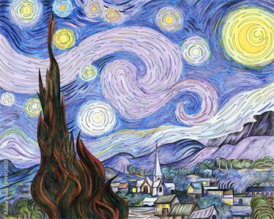 Bild Reproduktion des Gemäldes von Vincent van Gogh
