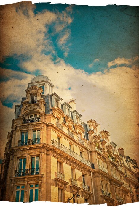 Bild Retro-Ansicht des Mietshauses