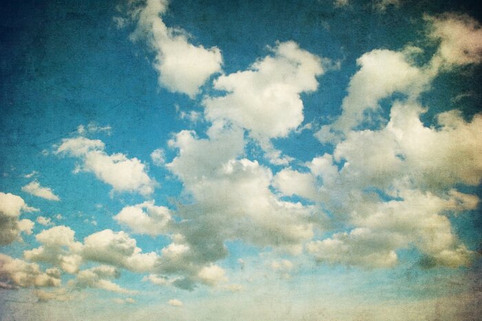 Bild Retro Bild des bewölkten Himmel