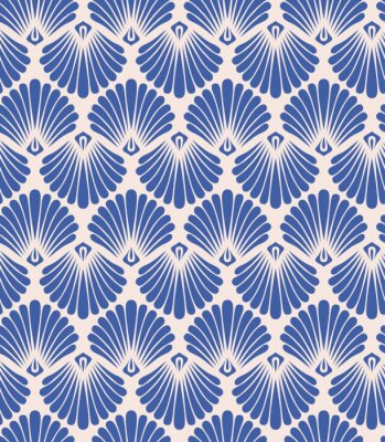 Retro-blaue Muscheln