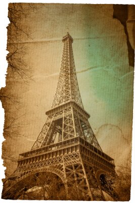 Bild Retro Blick auf Pariser Architektur