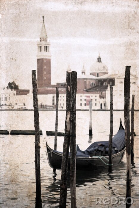 Bild Retro Boot in Venedig