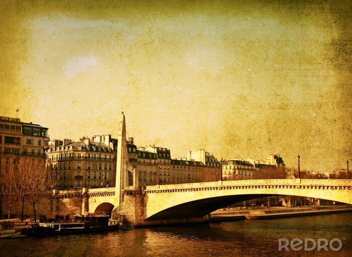 Bild Retro Brücke in Frankreich