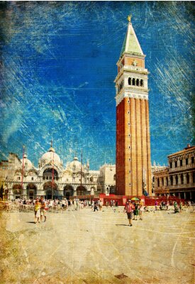 Retro Denkmäler von Venedig