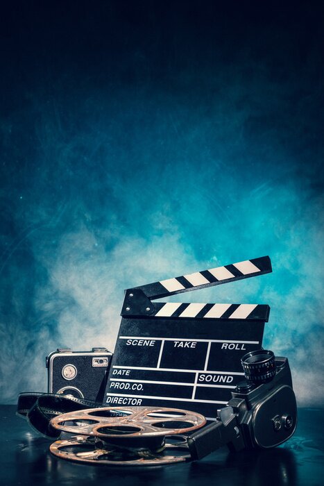 Bild Retro Film Produktion Zubehör noch Leben