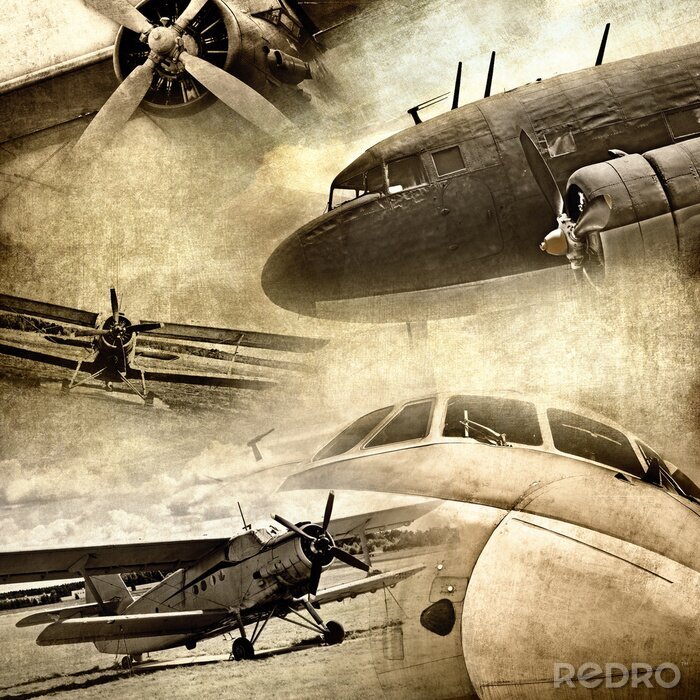 Bild Retro-Flugzeuge