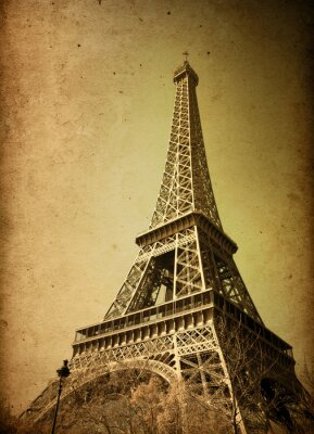 Bild Retro Foto des Eiffelturms