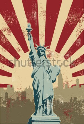 Bild Retro-Freiheitsstatue von New York City