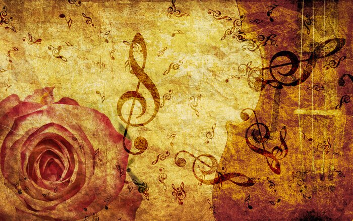 Bild Retro-Grafik mit musikalischem Touch