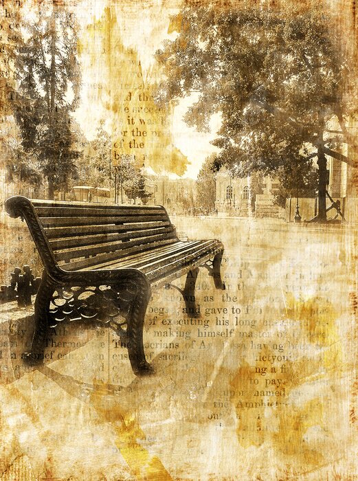 Bild Retro-Illustration des Parks