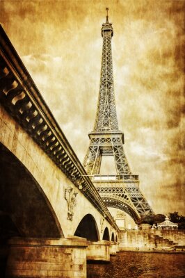 Bild Retro Pariser Architektur