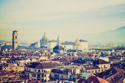 Retro Stadt Turin
