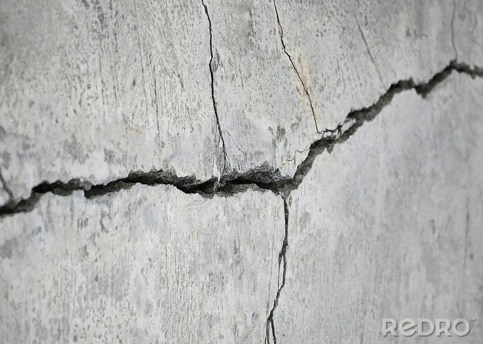 Bild Riss auf grauer Mauer