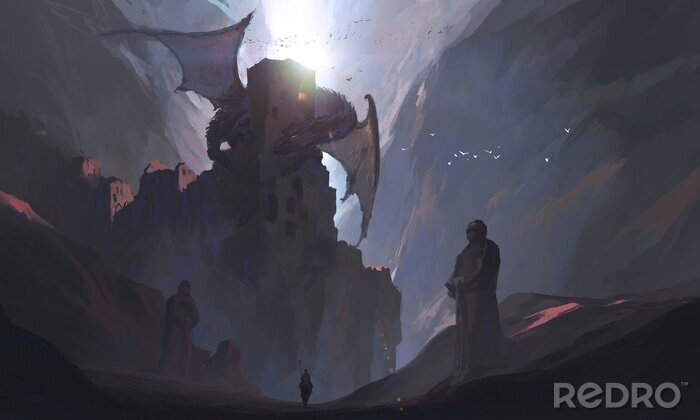 Bild Ritter und Drache Fantasy