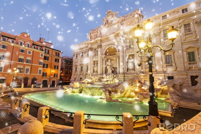 Bild Rom in Schneeflocken