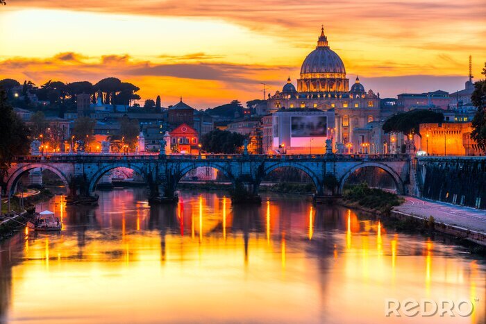 Bild Rom und das Sonnenuntergangspanorama