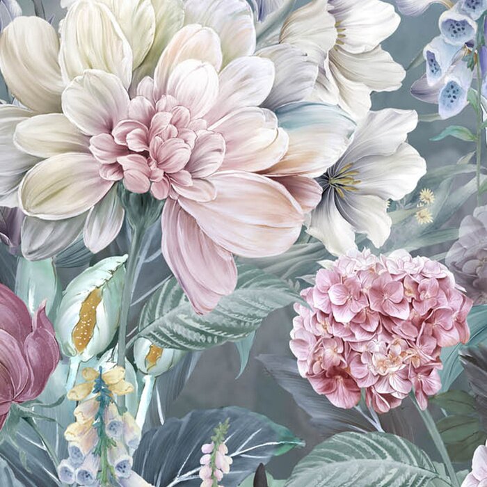 Bild Romantischer Frühlingsgarten Blumenstrauß