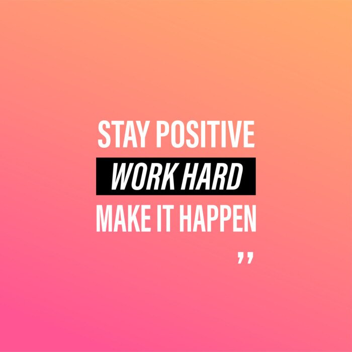 Bild Rosa Hintergrund und motivierende Aufschrift