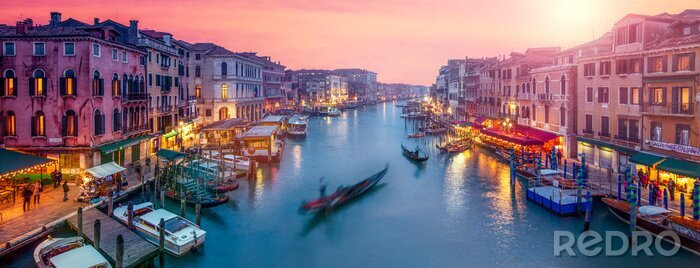 Bild Rosa panorama von venedig