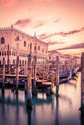 Bild Rosa Sonnenuntergang in Venedig