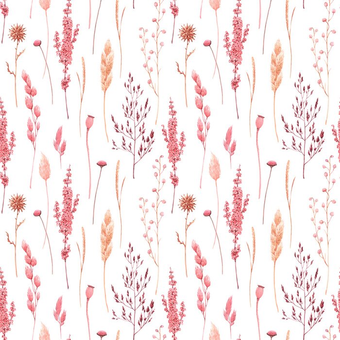 Bild Rosa und gelbes Pampasgras