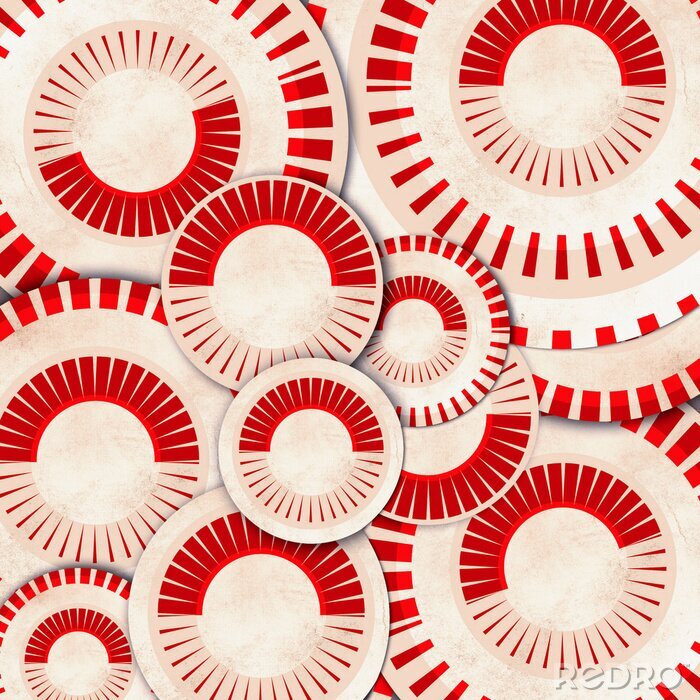 Bild Rote Räder Vintage