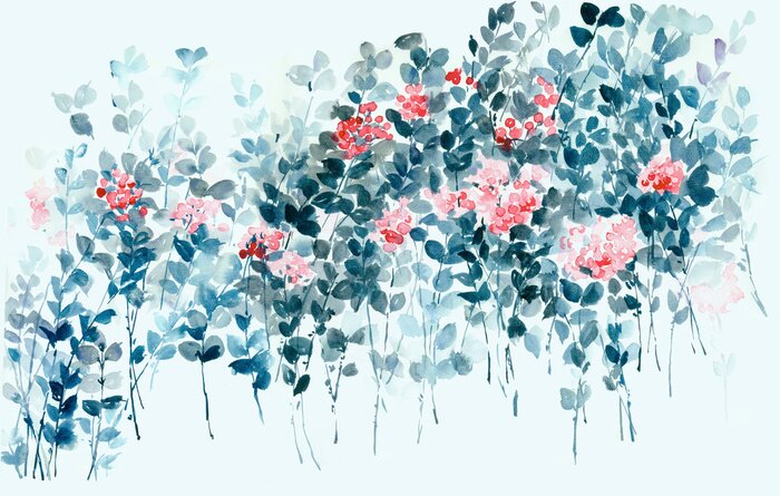 Bild Rote Winterfrüchte des wilden Busches