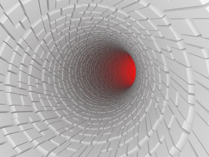 Bild Rotes Licht im Tunnel