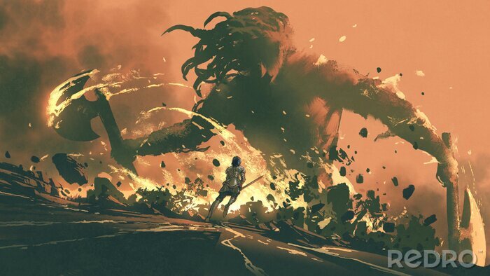 Bild Rotes Monster Fantasy