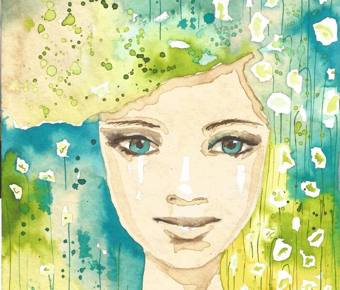 Bild Rusalka abstraktes Porträt