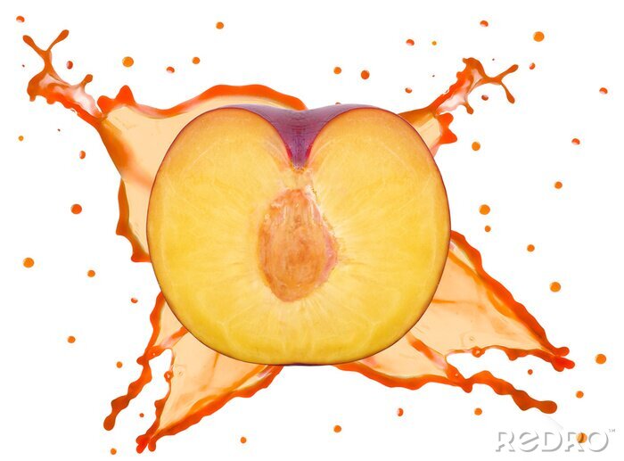 Bild Saftige Frucht auf weißem Hintergrund