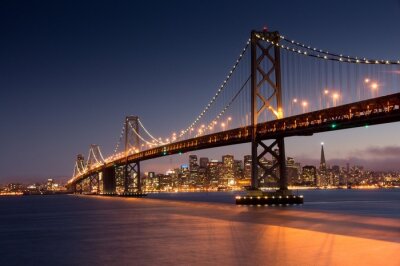 Bild San-Francisco-Brücke beleuchtet