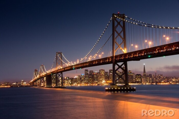 Bild San-Francisco-Brücke beleuchtet