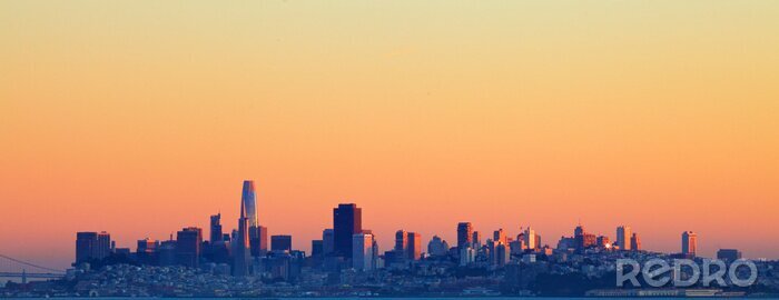 Bild San Francisco Panorama bei Sonnenuntergang