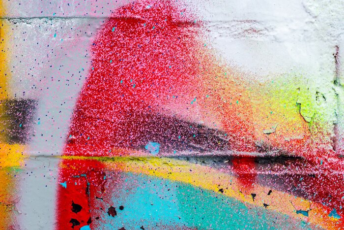 Bild Schattiertes Graffiti an der Mauer