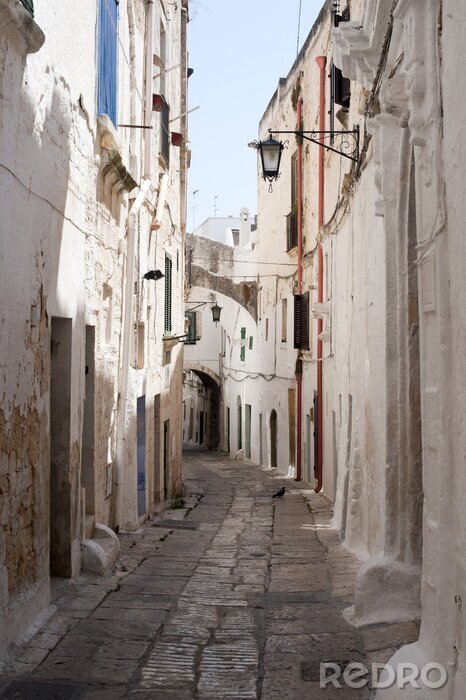 Bild Schattige winkelige Gasse