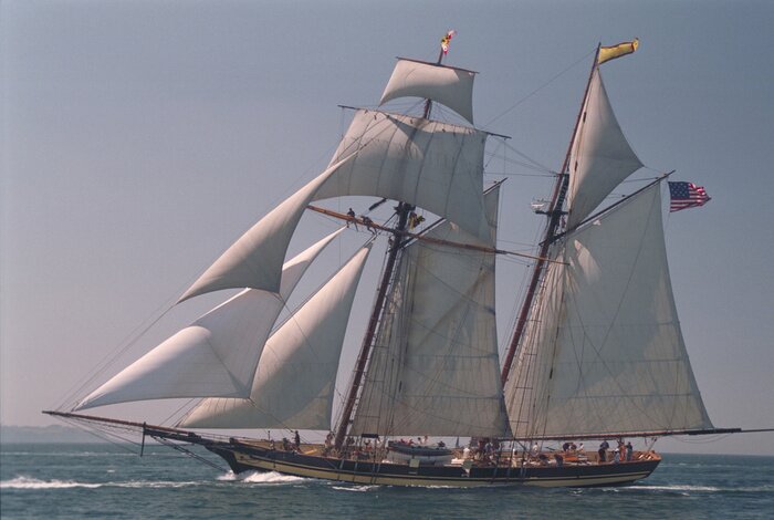 Bild Schiff unter vollen Segeln