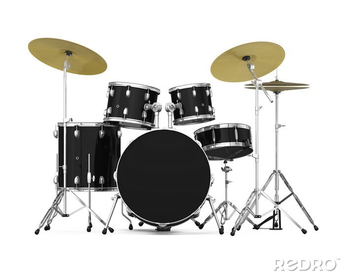 Bild Schlagzeug Instrument auf weißem Hintergrund